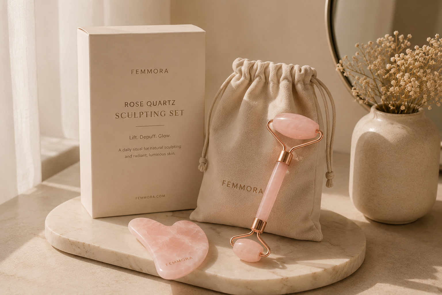 Rose Quartz Sculpting Set